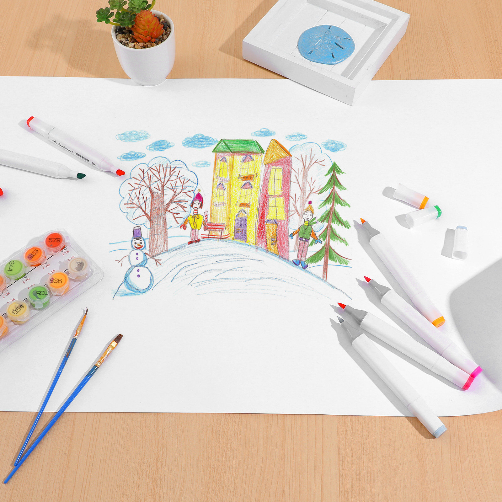 Art And Craft Recycle - 1 Rolo de Papel para Desenho