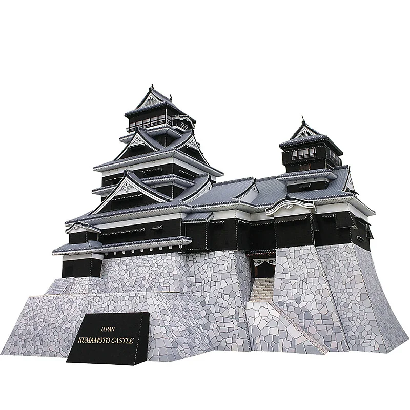 Art Craft Building - Japão kumamoto castelo mini modelo de
