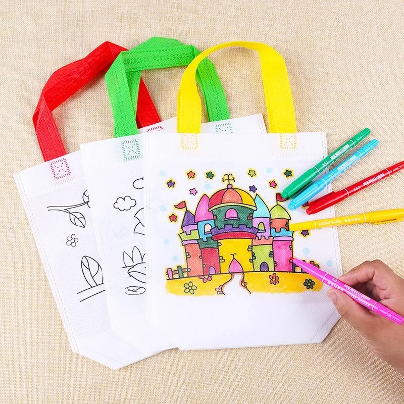 Art Craft For Toddlers - 1-10 pçs conjuntos diy graffiti saco