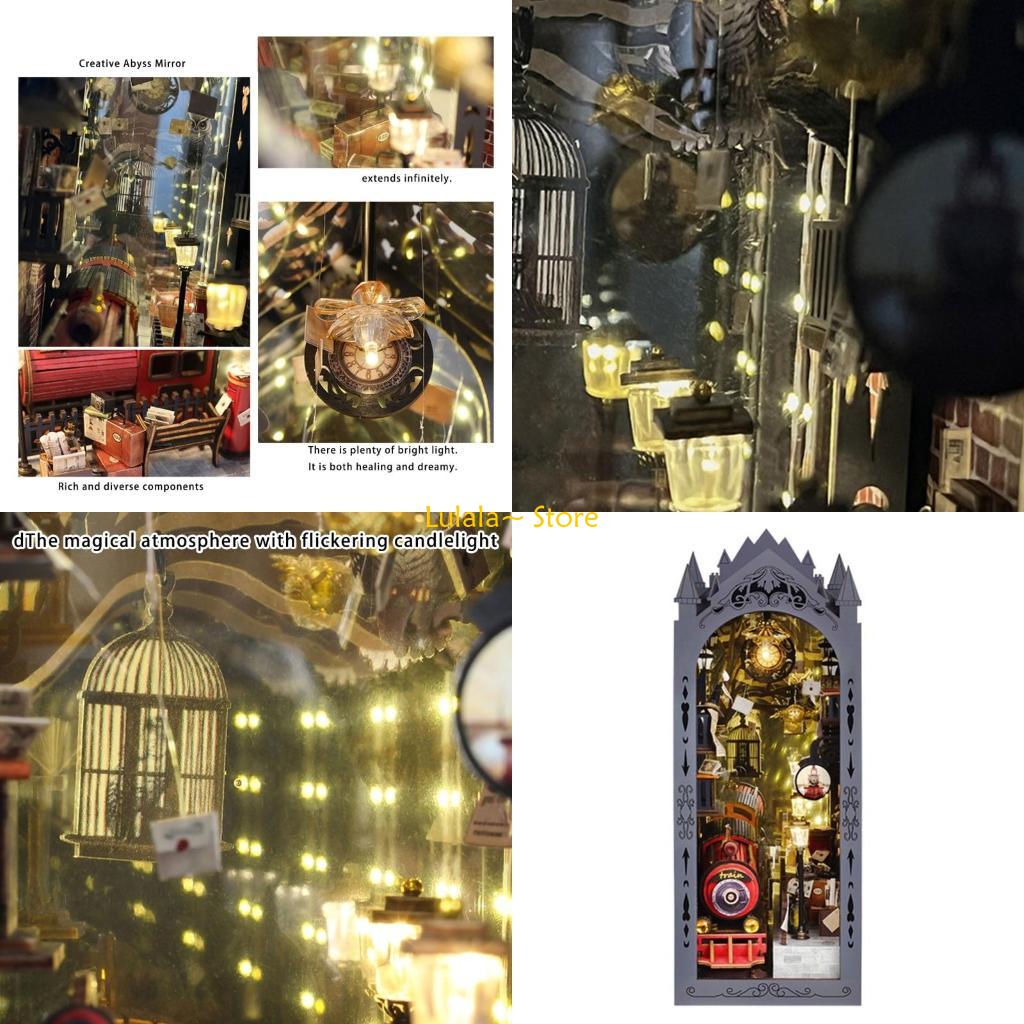 Art Craft Building - Y4qa montagem brinquedo cena miniatura modelo
