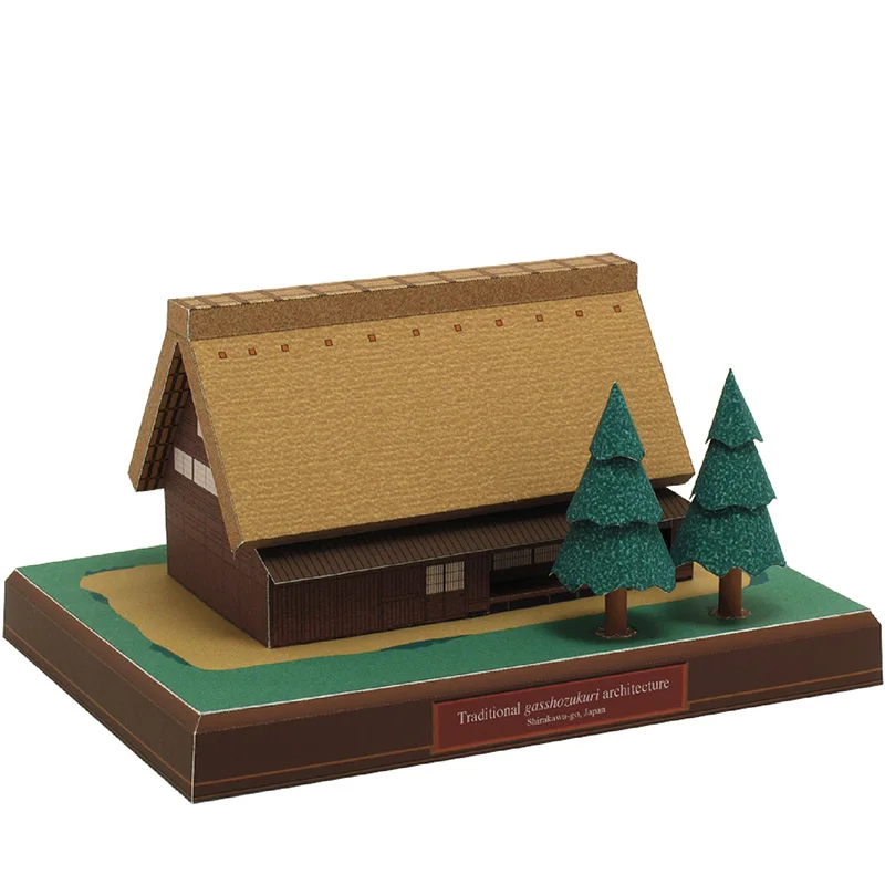 Art Craft Building - Japão cottage gasshozukuri mini modelo de