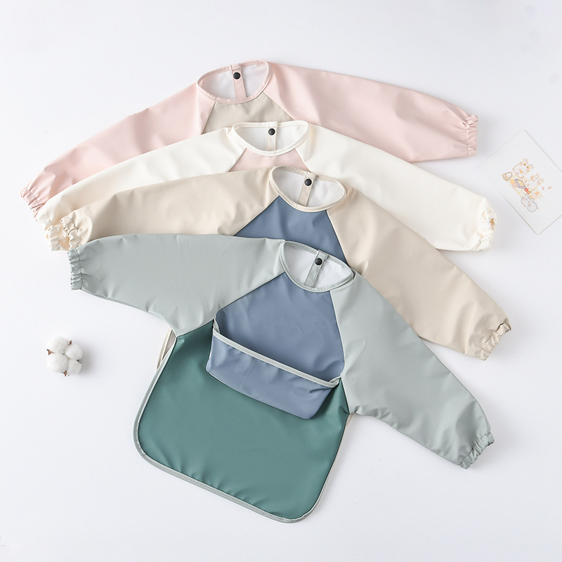Babadores pu de manga comprida - Art Craft For Toddlers avaliação e preço