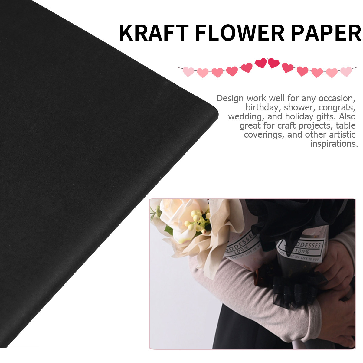 20 Rolos de Papel Kraft Preto  - Art And Craft Recycle avaliação e preço