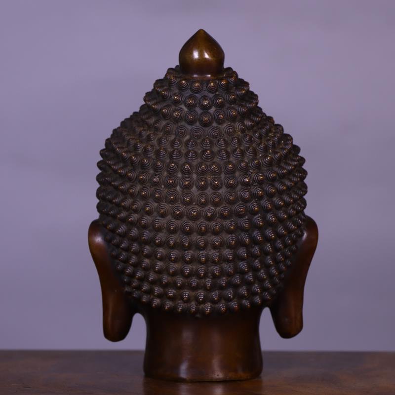 Cabeça de Buda em Cobre Sólido - Art Craft India avaliação e preço