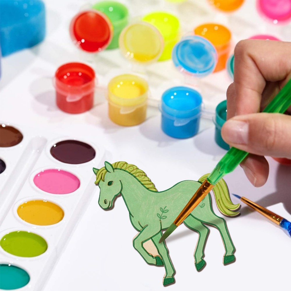 24 Peças de Recortes de Madeir - Art Craft Horse avaliação e preço
