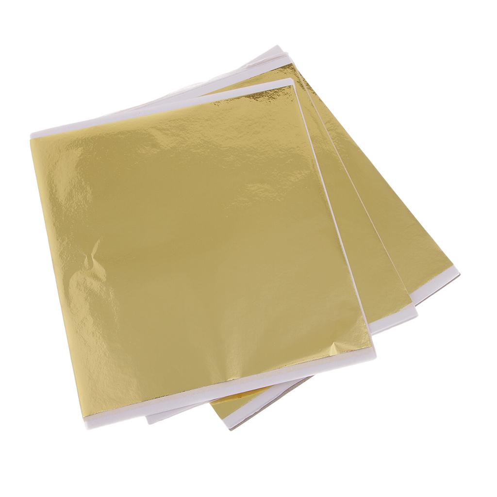 100x14cm folhas de folha de ou - Art Craft Paper avaliação e preço