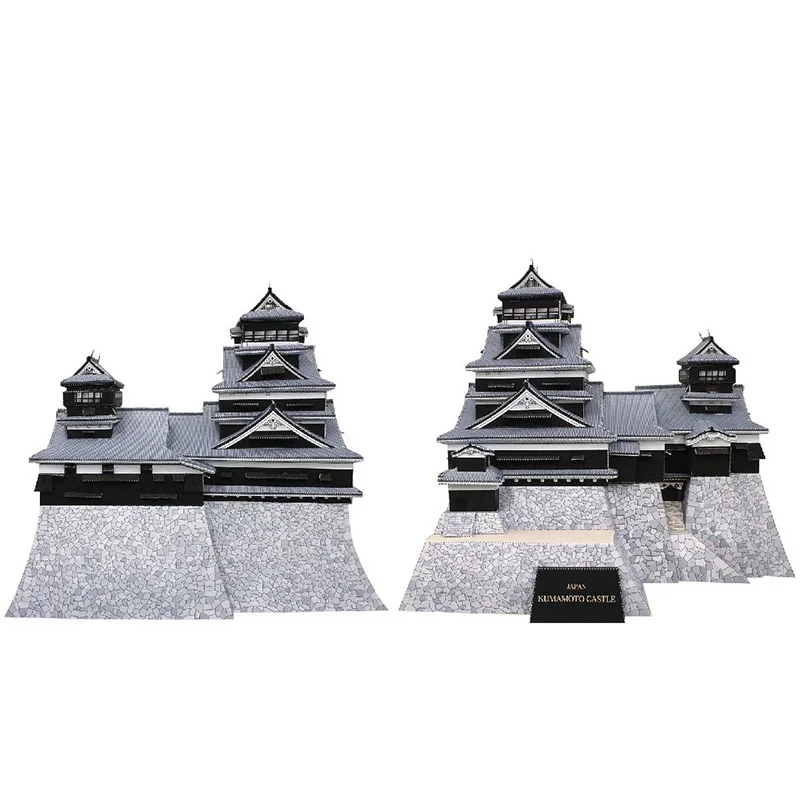 Japão kumamoto castelo mini mo - Art Craft Building avaliação e preço