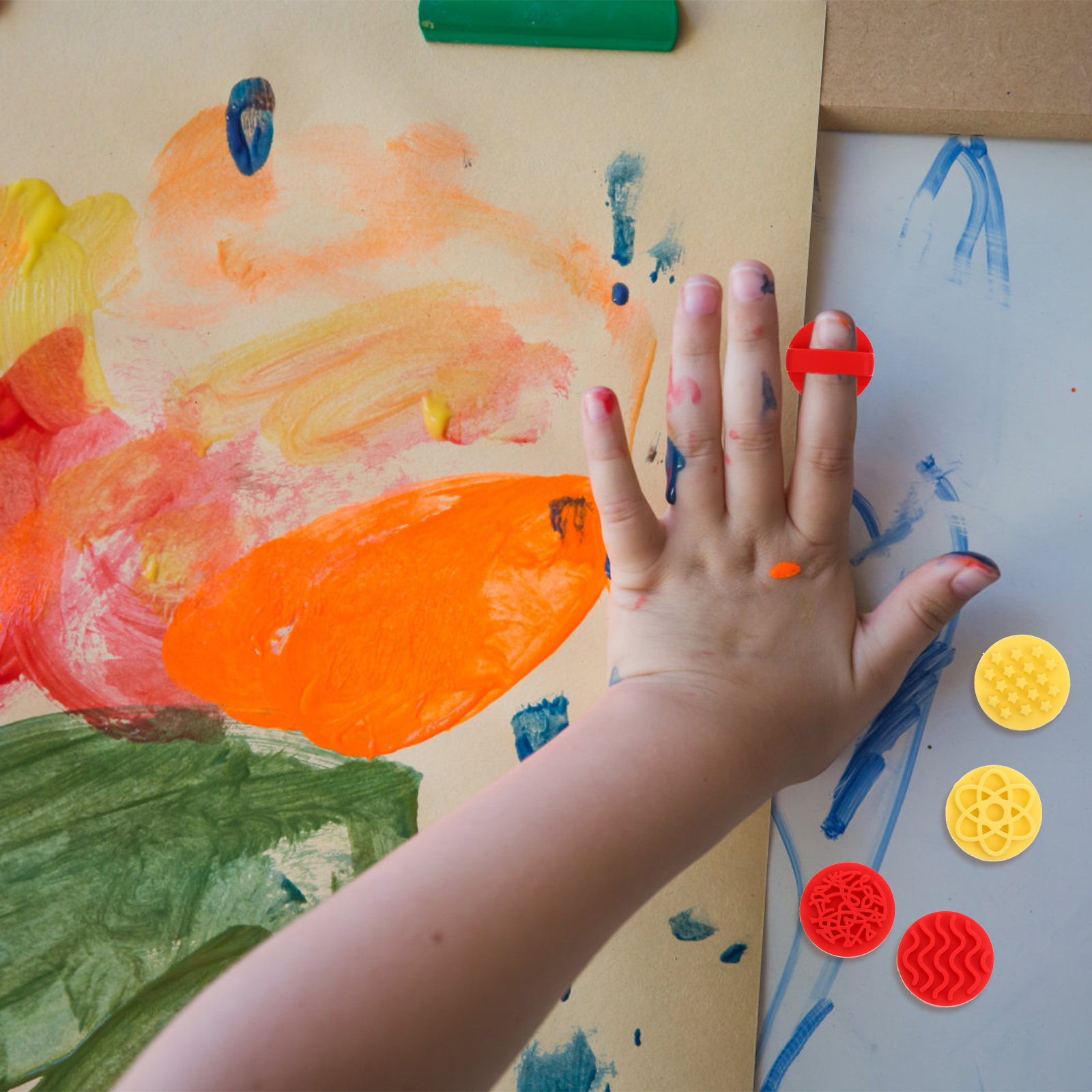 8 Carimbos Seguros para Crianç - Art Craft For Toddlers avaliação e preço