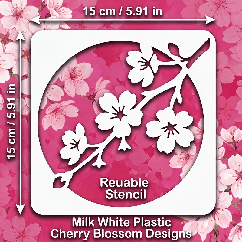 4PCS Estênceis de Flor de Cere - Art Craft Template avaliação e preço