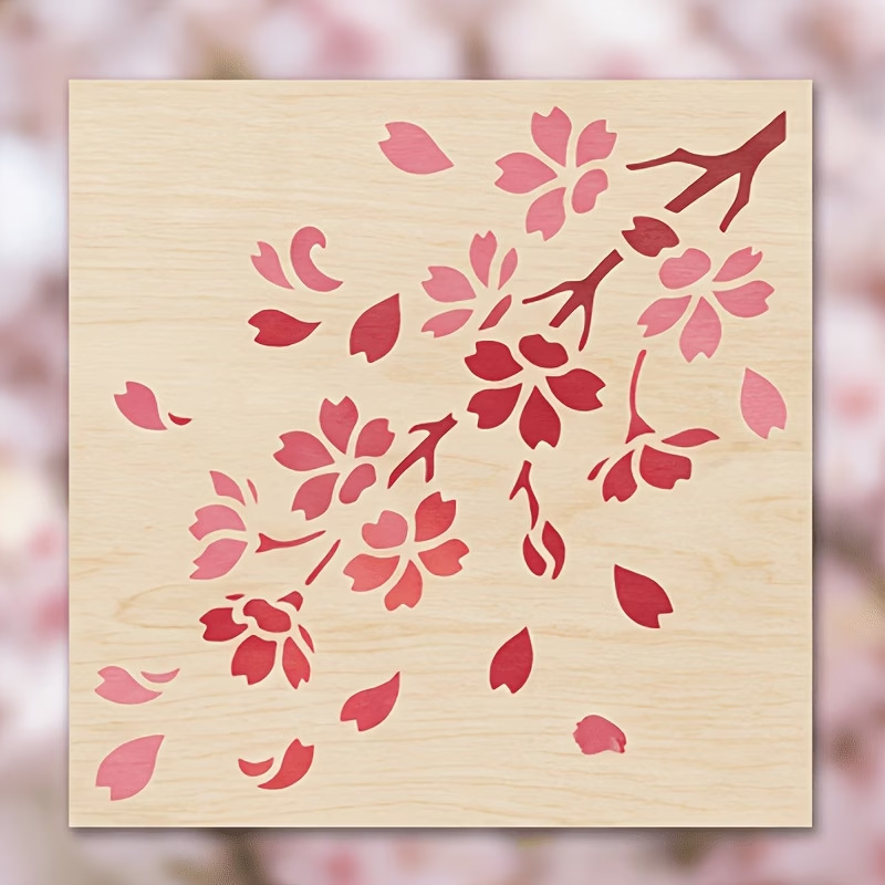 4PCS Estênceis de Flor de Cere - Art Craft Template avaliação e preço