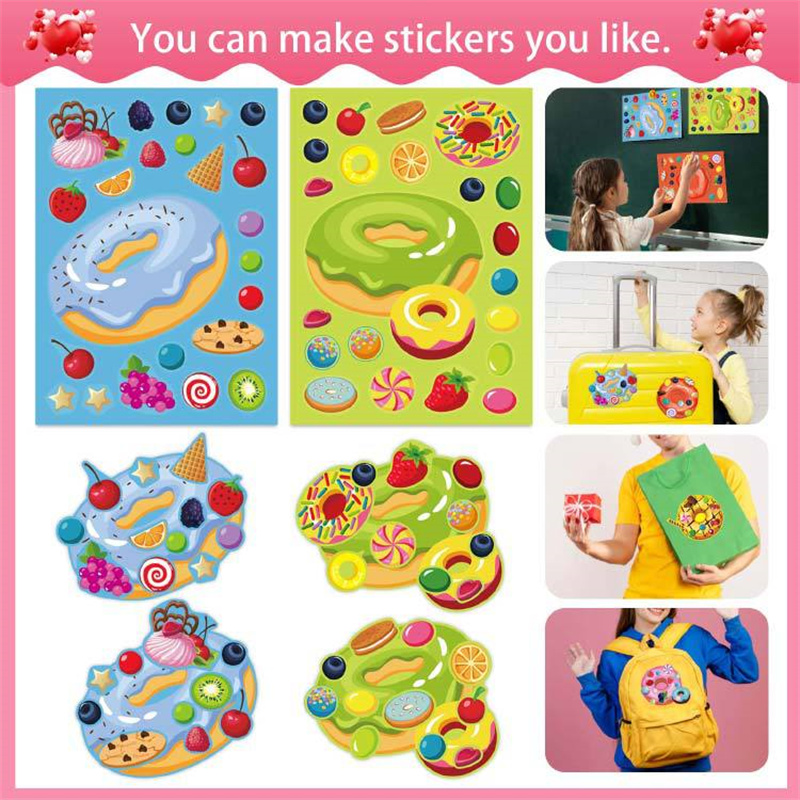 Faça um rosto donut adesivos p - Art Craft For Toddlers avaliação e preço